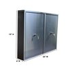 Omnimed TWIN NARCOTIC CABINET 15"H x 22"W x 4"D 181801